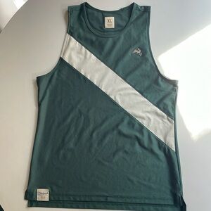 TRACKSMITH FOREST GREEN WOMENS XL VAN CORTLANDT RUNNING SINGLET